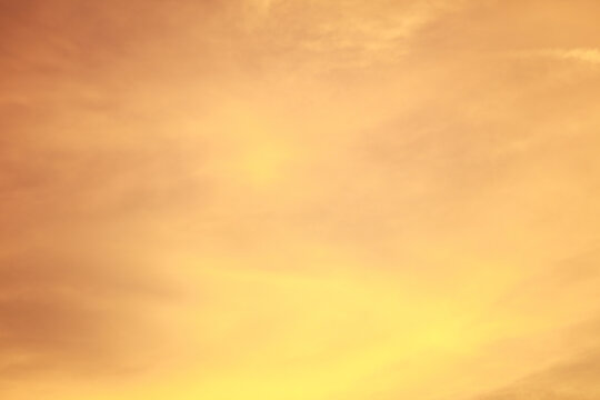 Abstract background Orange Sky, Fiery orange sunset sky