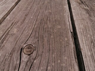 Old board with a knot