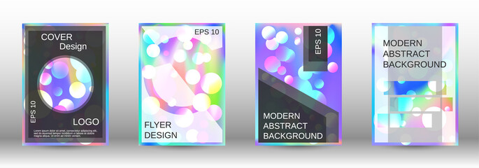 Fototapeta na wymiar Future futuristic template with abstract balls for design.