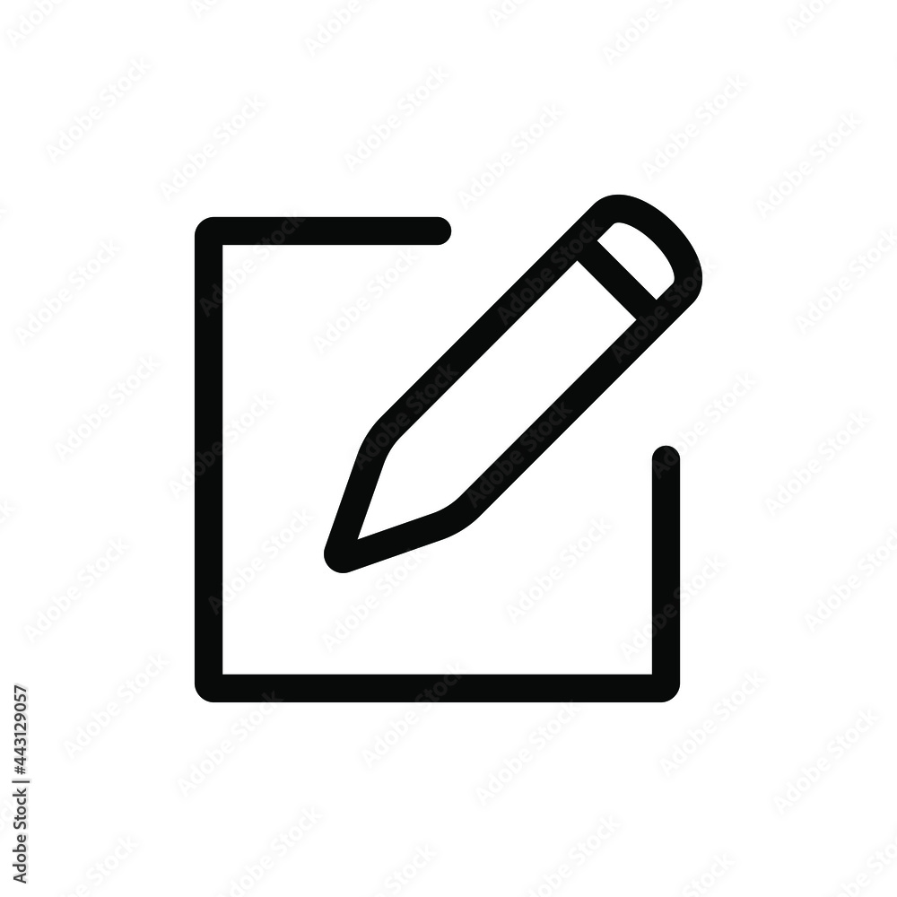 Poster edit icon symbol vector. edit text or document icon.