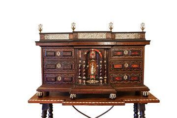 Wooden Cabinet furniture of Spanish origin named Bargueño, manufactured between the 16th and 18th...