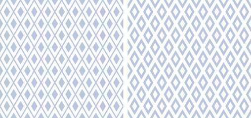 Seamless geometric diamonds patterns.