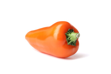 fresh mini bell peppers isolated on white background
