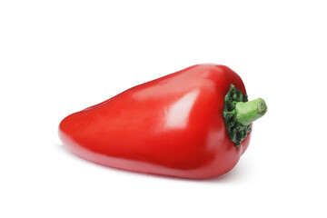 fresh mini bell peppers isolated on white background