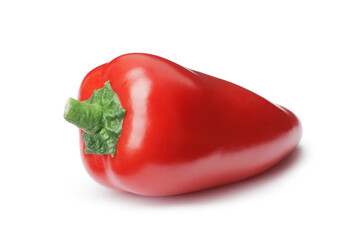 fresh mini bell peppers isolated on white background