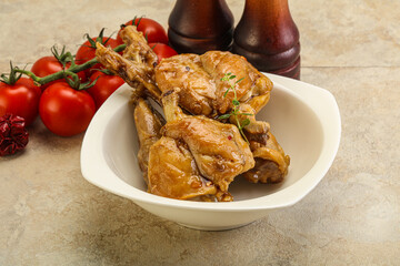 Rabbit stew in spicy sauce