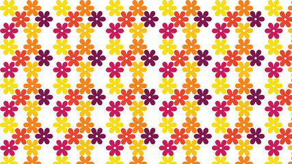 Fototapeta na wymiar seamless pattern with colorful flowers, gift wrapping