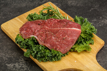 Raw beef steak for grill