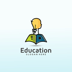 Create a logo that is simple and elegant for education