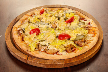 Italian Pizza Caesar with iceberg salad