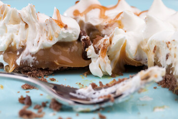 sweet dessert with tartlet and buttercream
