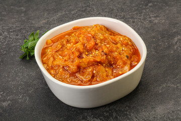 Caucasian cuisine - Mangal salad with vegetables