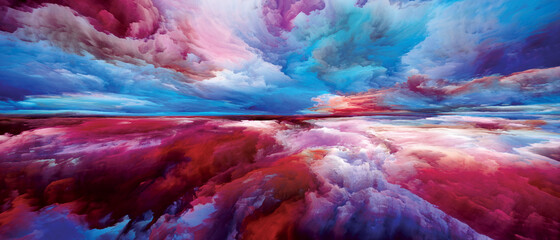 Obraz na płótnie Canvas Virtual Heaven and Earth