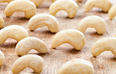 beautiful bent cashew nuts