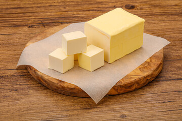 Dairy natural yellow butter piece