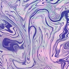 Obraz premium Zeitgenössische Zusammenfassung des flüssigen Wirbels. Geometric spiral, swirl, twirl in lila, rosa und holografisch. Perfekt für Hintergrund von Webseiten und design Elemente. Trendy Farben.