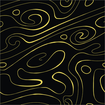 Seamless abstract print with lines. Hand drawn vector illustration.