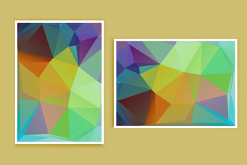 Naklejka premium abstract textured polygonal background vector. Blurry triangle design. The pattern can be used for the background. 