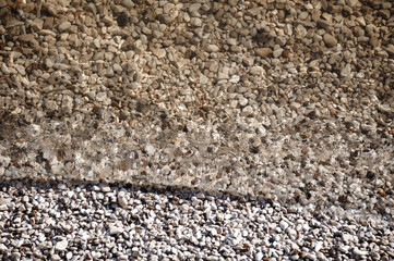 Texture of blue water near the shore