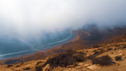 fog in the mountains