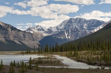 Beautiful Mountain Scenery of Jasper National Park