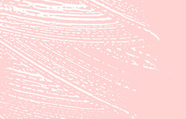 Grunge texture. Distress pink rough trace. Gracefu