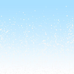 Random white dots Christmas background. Subtle fly