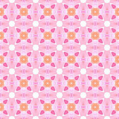 Organic tile. Orange wondrous boho chic summer