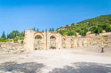MADINAT AL'ZAHRA, SPAIN, 23 JULY 2018: The ancient ruins of the islamic site