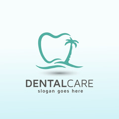 Modern Classic Updated Dental Design tree logo
