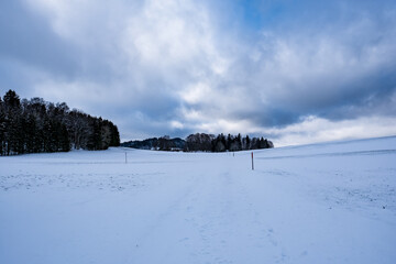Winter landscape - Saignel&eacute;gier, Switzerland