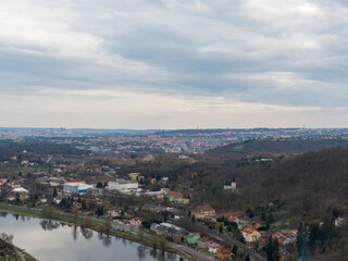 Fototapeta na wymiar Prague, dron.