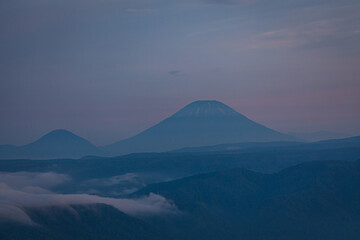 紫色に色づく空, 夜明け前, 夜明け, 暁, 薄明