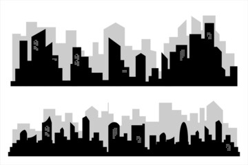 Fototapeta na wymiar Skyline Vector Illustration. City building. City town. building