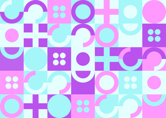 Abstrac Trendy Geometric Background With Circle Style  