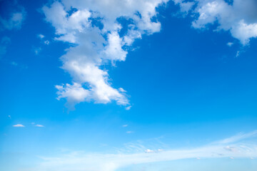 Naklejka na ściany i meble blue sky with cloud in bright morning.
