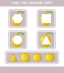 Find the missing parts of cartoon quince. Searching game. Educational game for pre shool years kids and toddlers