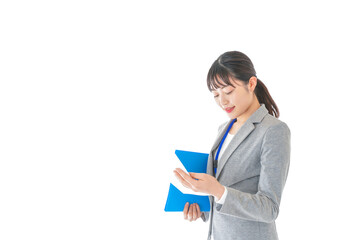 書類を持つビジネスウーマン