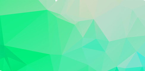 Green vivid geometric abstract bright green blurred mosaic wallpaper with triangle shapes for banner