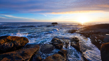 Obraz premium sunset over the sea