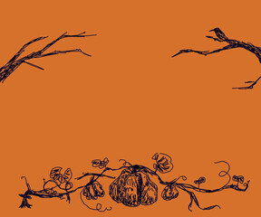 ハロウィンの背景