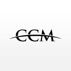 CCM initial overlapping movement swoosh horizon, logo design inspiration company business