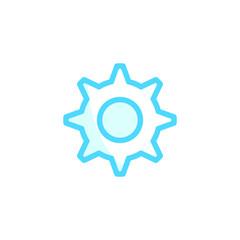 Vector, illustration, gear icon design template