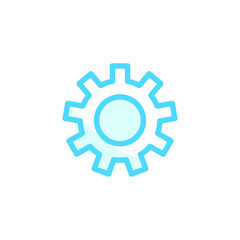 Vector, illustration, gear icon design template