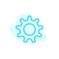 Vector, illustration, gear icon design template