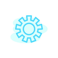 Vector, illustration, gear icon design template