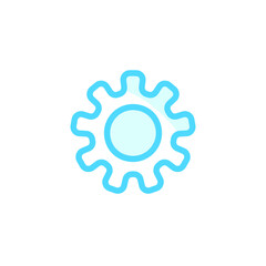 Vector, illustration, gear icon design template