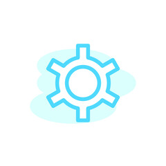 Vector, illustration, gear icon design template
