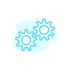 Vector, illustration, gear icon design template