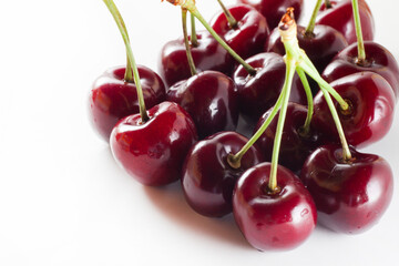 Organic dark red America cherries